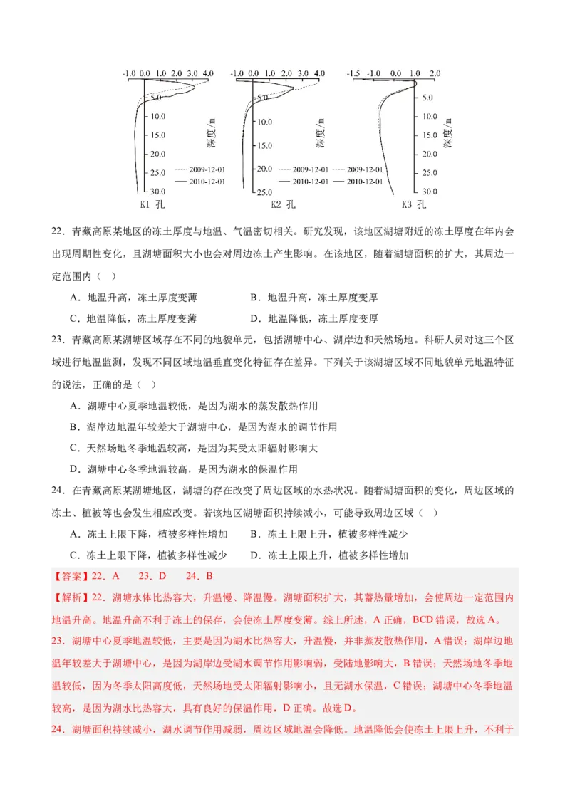 《专题05区域可持续发展（教师版）_地理_2026年-地理高考专项复习_2025年高考地理二模试题分类汇编（河南专用）》第10页预览