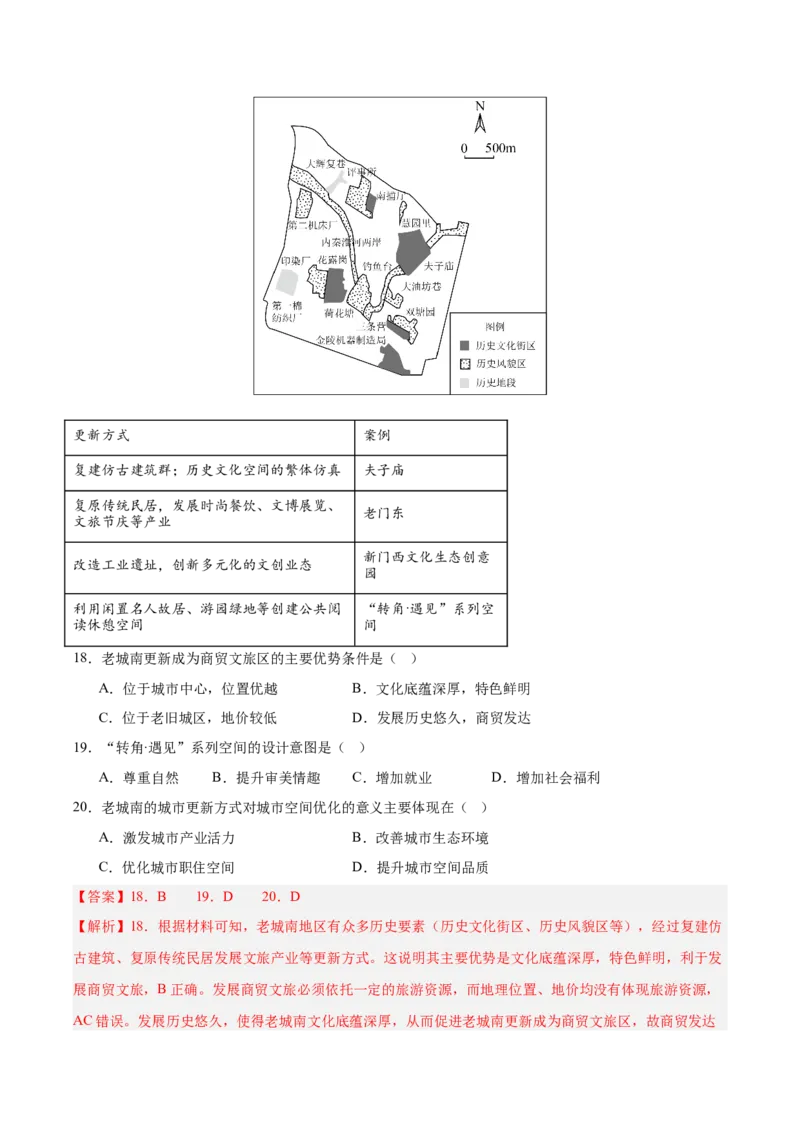 《专题09乡村与城镇（全国通用）（教师版）_地理_2026年-地理高考专项复习_三年（2023-2025）高考地理真题分类汇编（全国通用）-C430》第9页预览