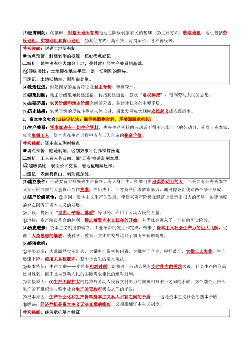 《必修1《中国特色社会主义》(核心考点)(全国通用)_zheng治_2027年高考政治一轮_2027年高考政治一轮复习知识清单（全国通用）-G56_2027版》第3页预览
