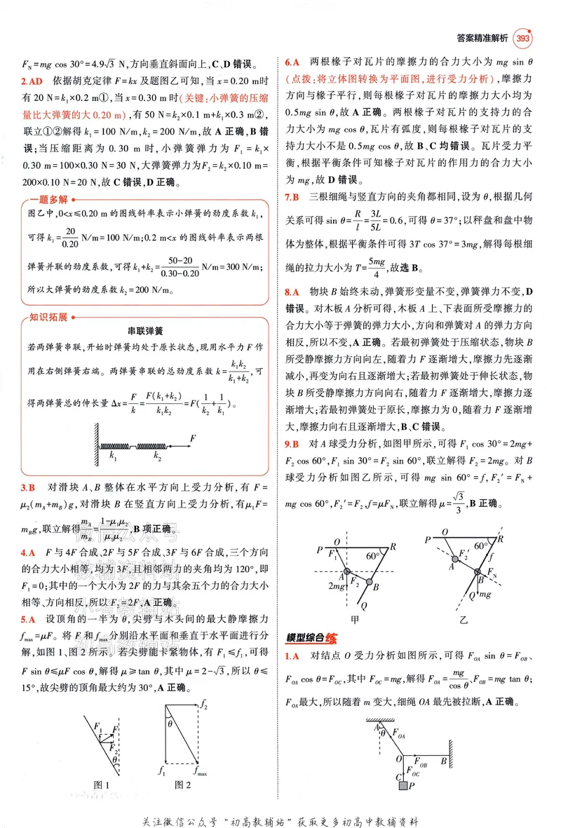 《2025A版5年高考3年模拟高考物理答案册_2025A版53高考总复习学生用书》第9页预览