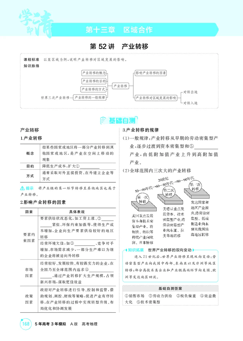 《1_第十三章　区域合作_2026版教学资源包_202653高考总复习A版_湖南版_2026版.湖南版.选考总复习.地理.5·3A版_第十三章区域合作_2_精讲册PDF》第1页预览