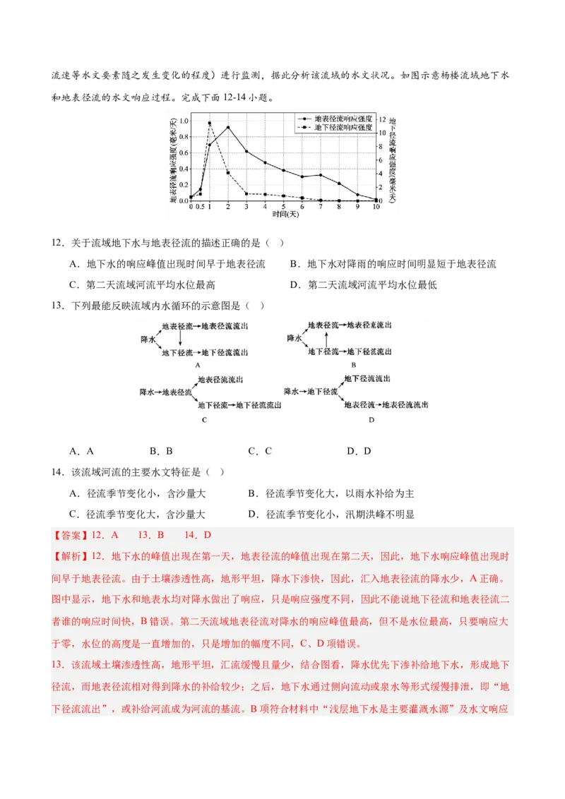《专题03地球上的水（5大考点）（教师版）(1)_地理_2027年高考地理专项复习_2026年高考地理二模试题分类汇编（新高考专用）-G288_2026版》第6页预览