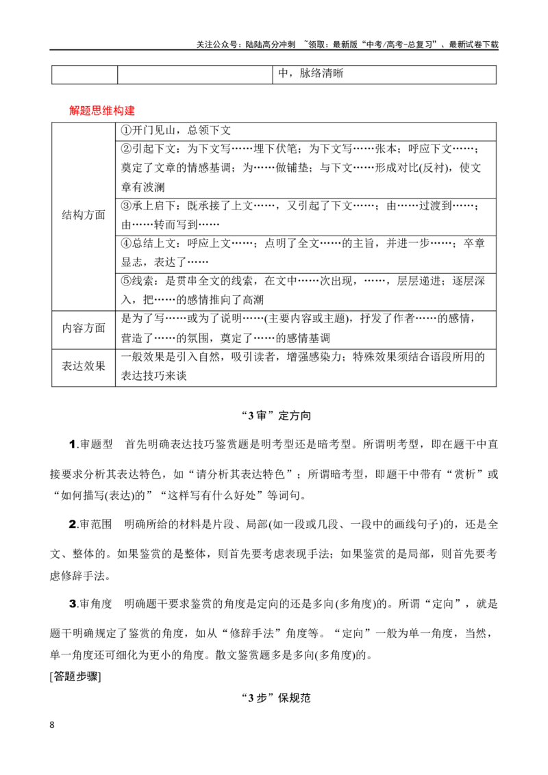 《第4节鉴赏艺术技巧、语言-2024年高考语文一轮复习知识清单（全国通用）（解析版）_一轮复习_2024年_2024年高考语文一轮复习知识清单梳理典例全国通用_第4章文学类文本阅读（二）散文》第8页预览