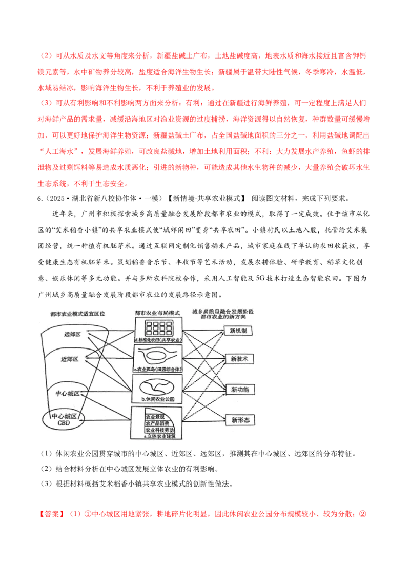 《专题08产业区位选择（高频非选择题）（教师版）_地理_2026年-地理高考专项复习_2025年高考地理一模试题分类汇编（新高考通用）》第7页预览