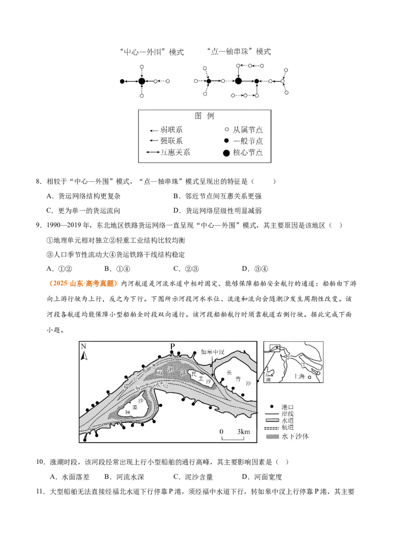 《专题12交通（全国通用）（学生版）_地理_2026年-地理高考专项复习_三年（2023-2025）高考地理真题分类汇编（全国通用）-C430》第4页预览