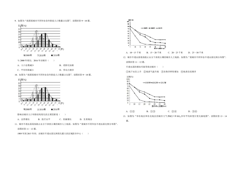 《2019年江苏省高考地理试卷(1)_地理_2027年高考地理专项复习_2008年-2026年地理高考真题-G427_2008-2020年高考_地方卷_江苏高考地理08-21_A3word版_PDF版（赠送）》第3页预览