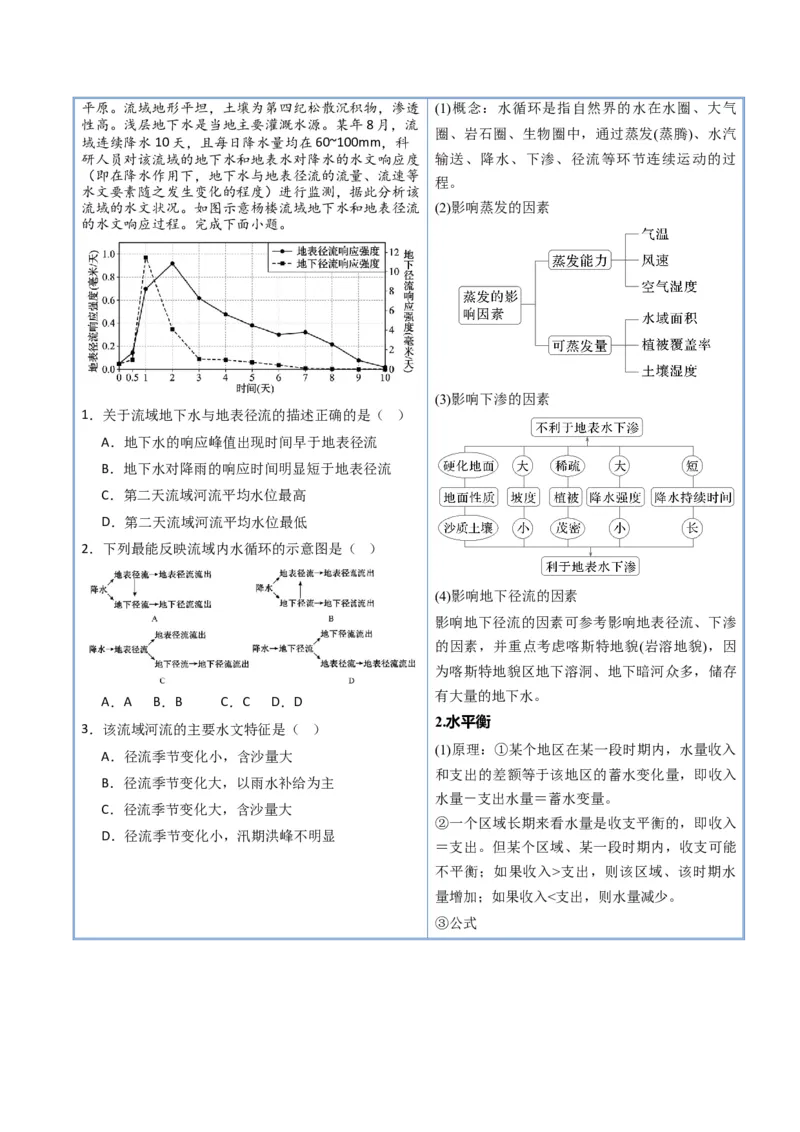 《专题03地球上的水（抢分专练）（解析版）_地理_2026年-地理高考专项复习_2026年高考地理终极冲刺讲练测（黑吉辽蒙专用）-G466_2026版》第2页预览