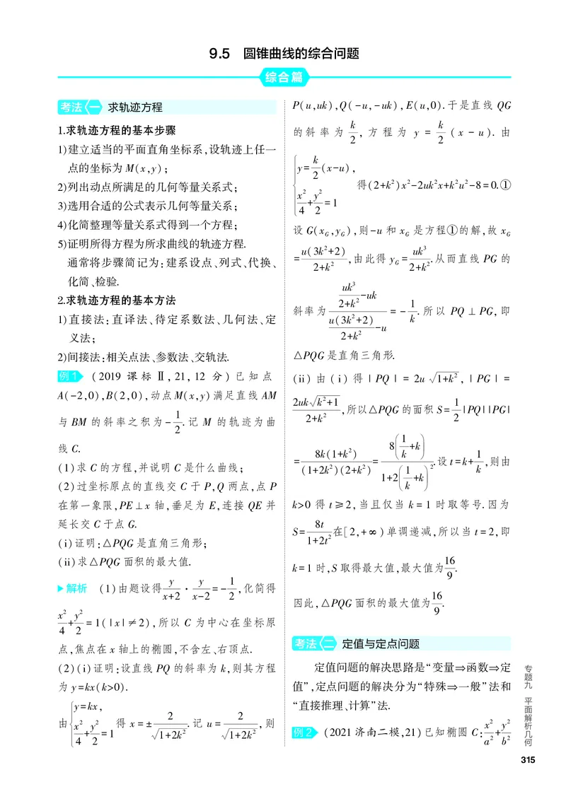 《2_9.5　圆锥曲线的综合问题_2024版教学资源包_2024版.新高考版数学.5·3A版_31_专题九95圆锥曲线的综合问题_4_PDF教参电子书》第1页预览