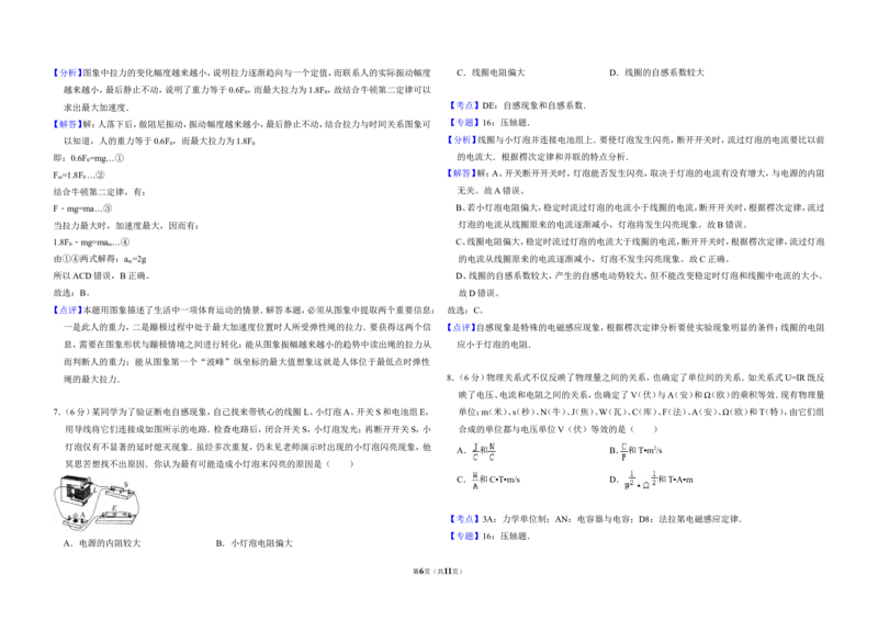 《2011年北京市高考物理试卷（含解析版）_高考一二三轮复习_物理_2027年高考物理专项更新中_2008年-2026年物理高考真题-G427_2008-2020年高考_地方卷_北京高考物理08-21_A3word版》第6页预览