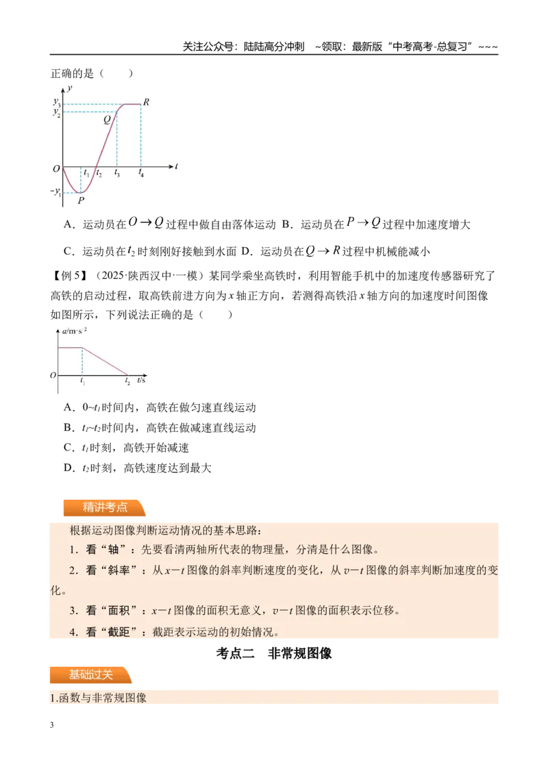 《第4讲运动图像-（讲义）（学生版）_04-物理-高考总复习_一轮复习_2026年-物理高考一轮复习_2026年高考物理一轮复习精讲精练-G367_资料》第3页预览