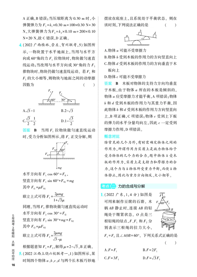 《2_5.PDF教参电子书——分层集训册_2024版教学资源包_2024版.新高考版物理.5·3A版_2_专题二相互作用_4_PDF教参电子书》第2页预览
