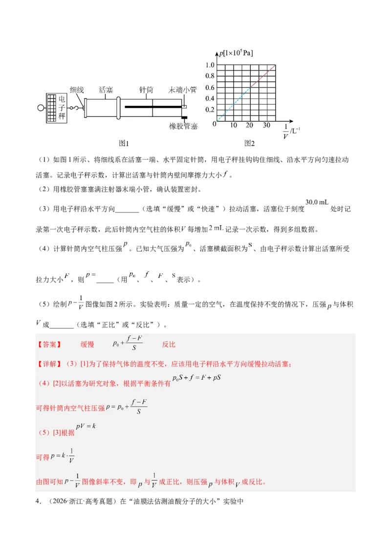 《专题19热学光学实验（3年汇编）（全国通用）（教师版）_地理_2027年高考地理专项复习_三年（2024-2026）高考物理真题分类汇编（全国通用）-C420》第5页预览