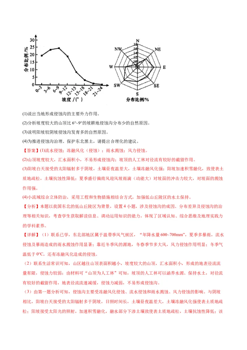 《专题04地表形态的塑造（教师版）_地理_2026年-地理高考专项复习_2025年高考地理一模试题分类汇编（四川专用）》第8页预览
