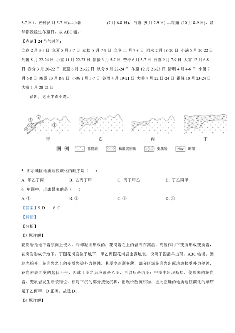 《2021年北京市高考地理试卷（含解析版）(1)_地理_2027年高考地理专项复习_2008年-2026年地理高考真题-G427_2008-2020年高考_地方卷_北京高考地理08-21_A4word版_PDF版（赠送）》第3页预览