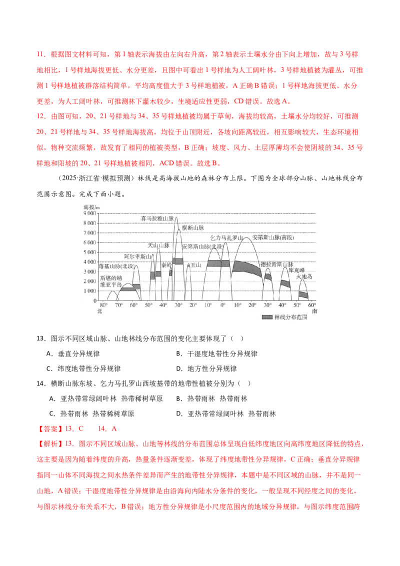 《专题三地球上的大气（综合训练）（福建专用）（教师版）_地理_2026年_2026年高考地理一轮课件+讲义+练习（福建专用）-G328》第6页预览
