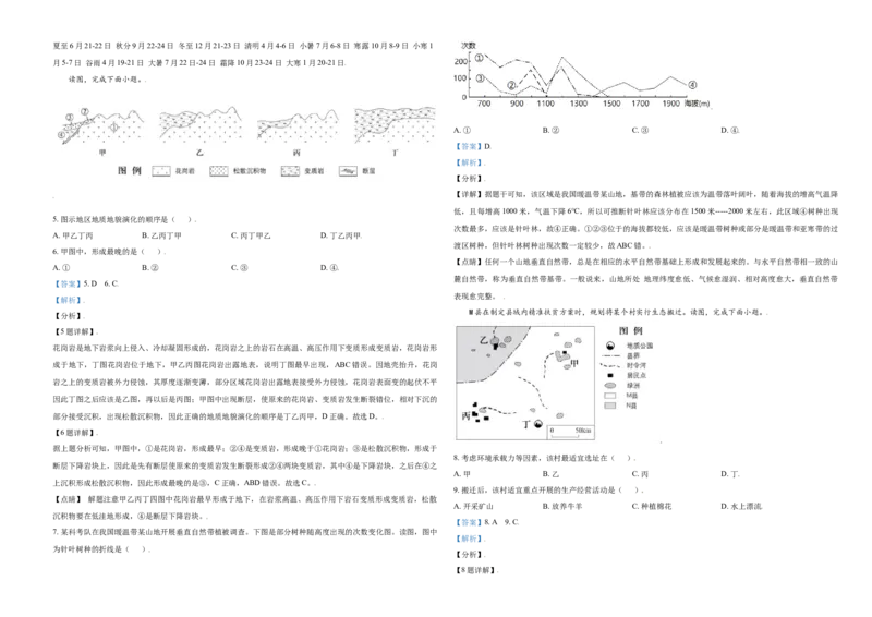 《2021年北京市高考地理试卷（含解析版）(1)_地理_2027年高考地理专项复习_2008年-2026年地理高考真题-G427_2008-2020年高考_地方卷_北京高考地理08-21_A3word版》第2页预览