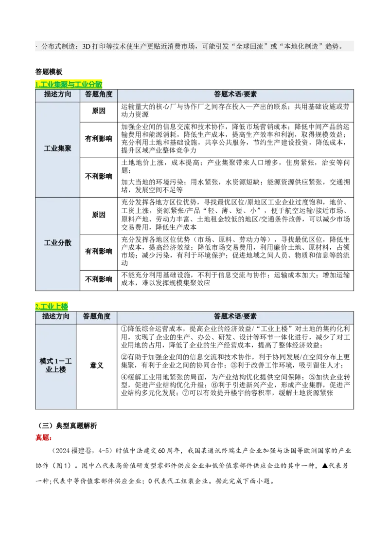 《专题08工业（知识·方法·能力清单）（全国通用）（教师版）_地理_2026年-地理高考二轮复习_2026年高考地理二轮复习知识清单（全国通用）-G448_2026版》第10页预览