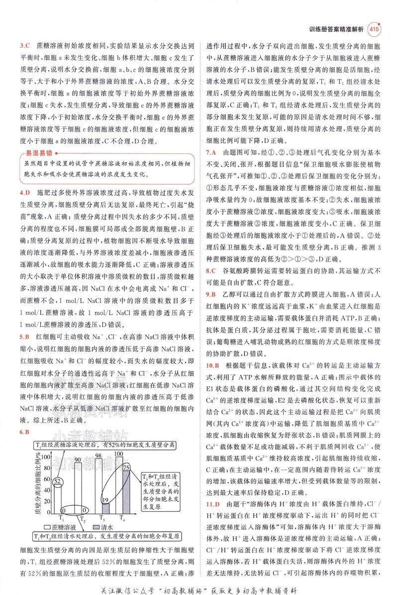 《2025A版5年高考3年模拟高考生物答案册_2025A版53高考总复习学生用书》第9页预览