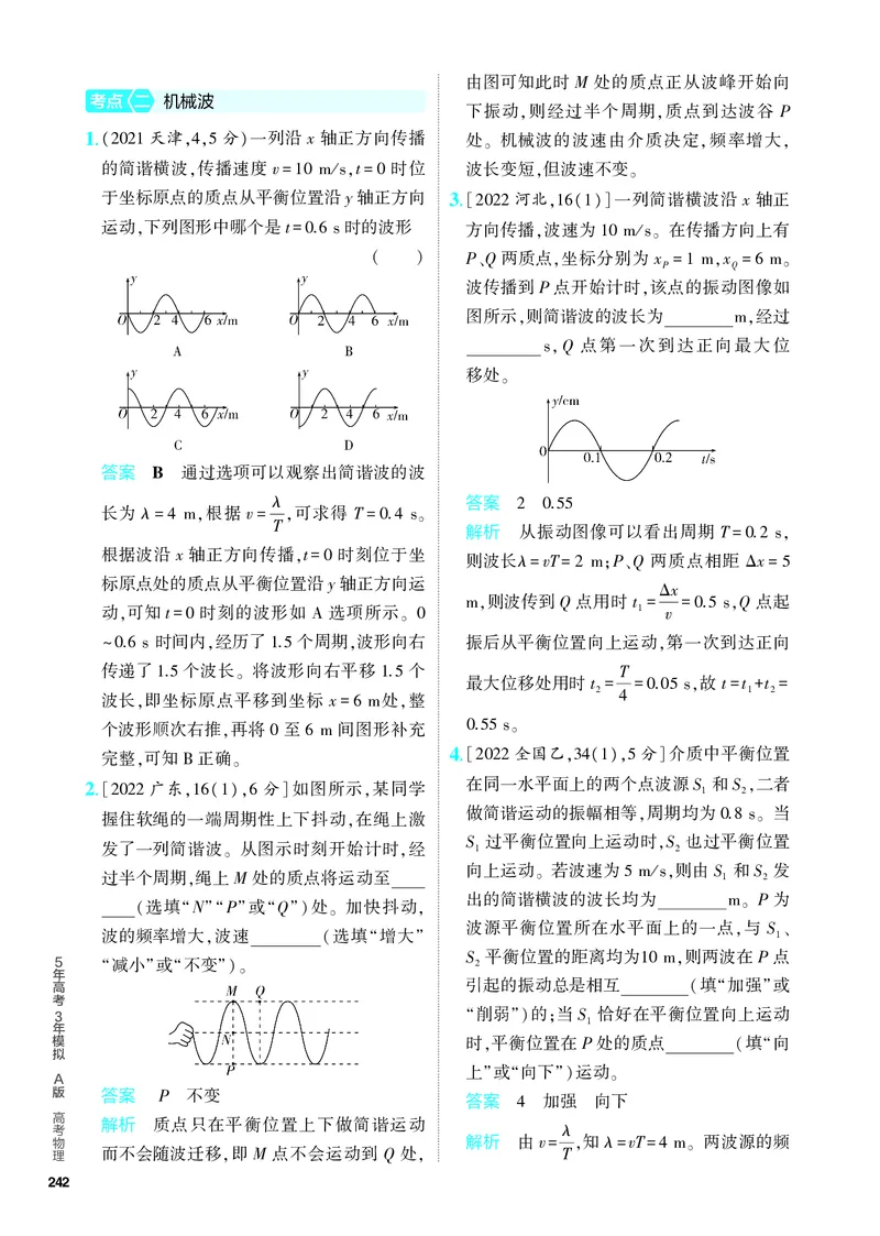 《2_5.PDF教参电子书——分层集训册_2024版教学资源包_2024版.新高考版物理.5·3A版_15_专题十五机械振动机械波_4_PDF教参电子书》第3页预览