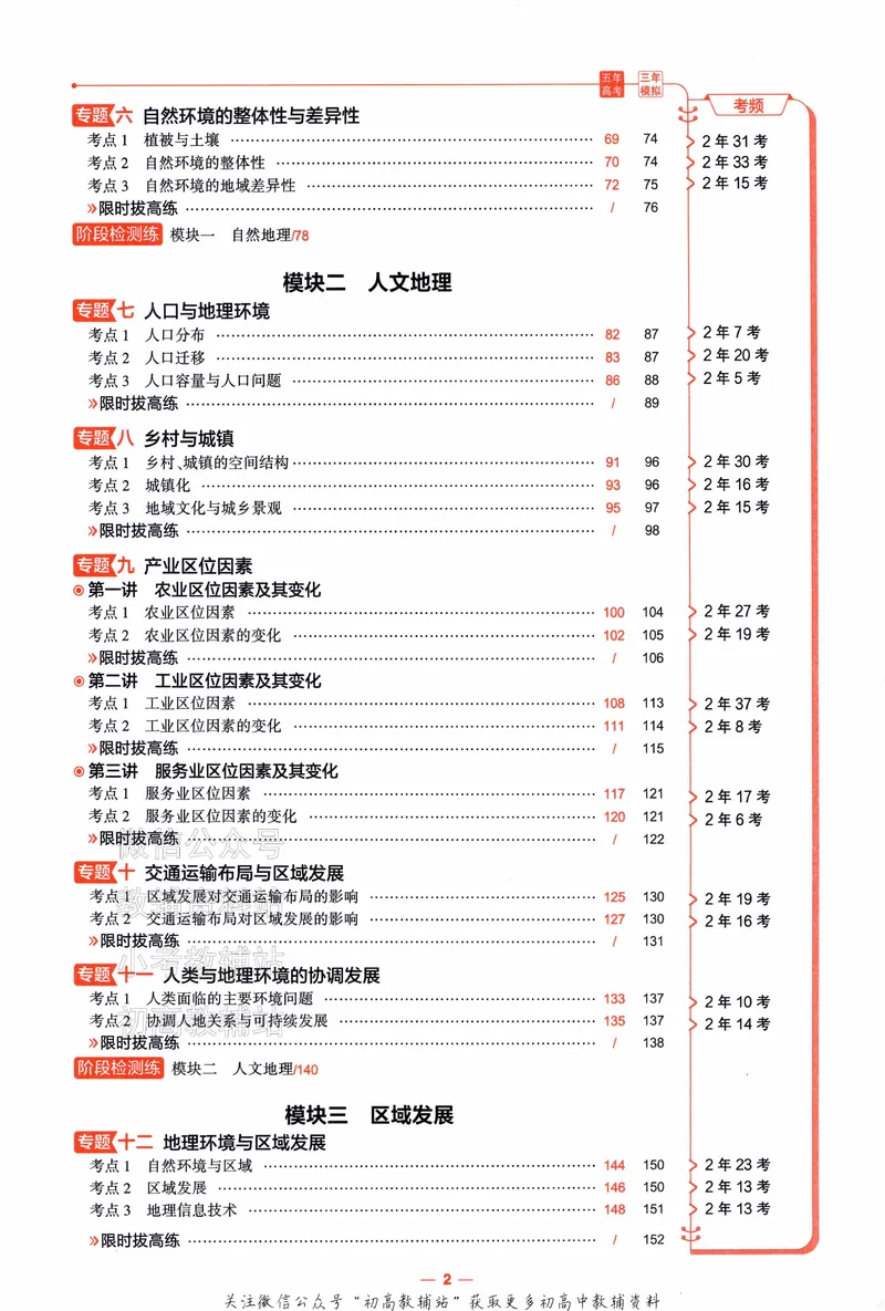 《2025A版5年高考3年模拟高考地理训练册_2025A版53高考总复习学生用书》第7页预览