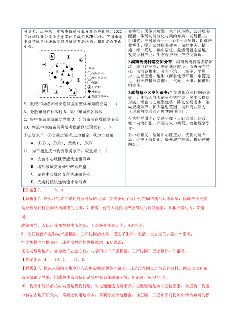 《专题06人口与城市（抢分专练）（解析版）_地理_2026年-地理高考专项复习_2026年高考地理终极冲刺讲练测（黑吉辽蒙专用）-G466_2026版》第6页预览