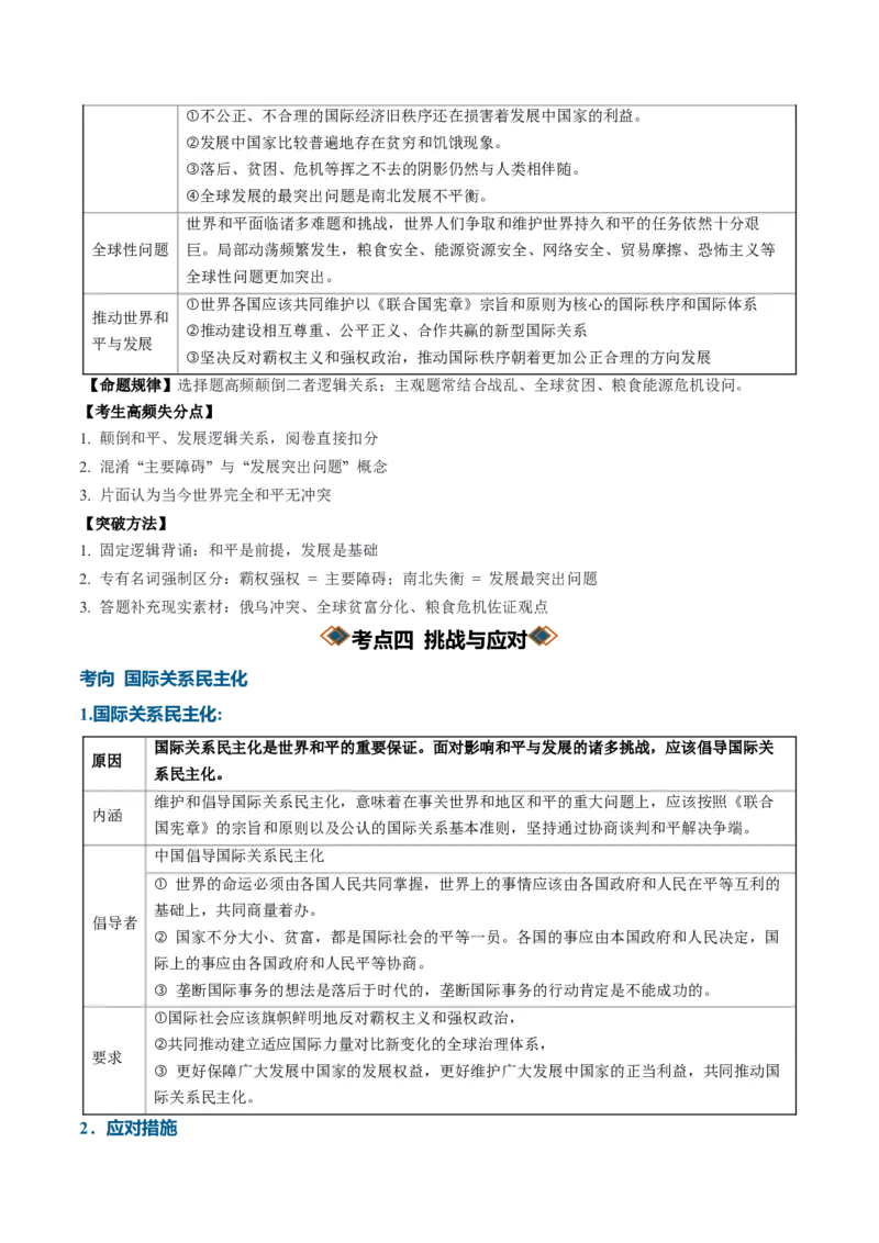 《专题02世界多极化（知识清单）（全国通用）（教师版）_zheng治_2027年高考政治一轮_2027年高考政治一轮复习讲义+练习+课件（新教材新高考）-G55_2027版》第8页预览