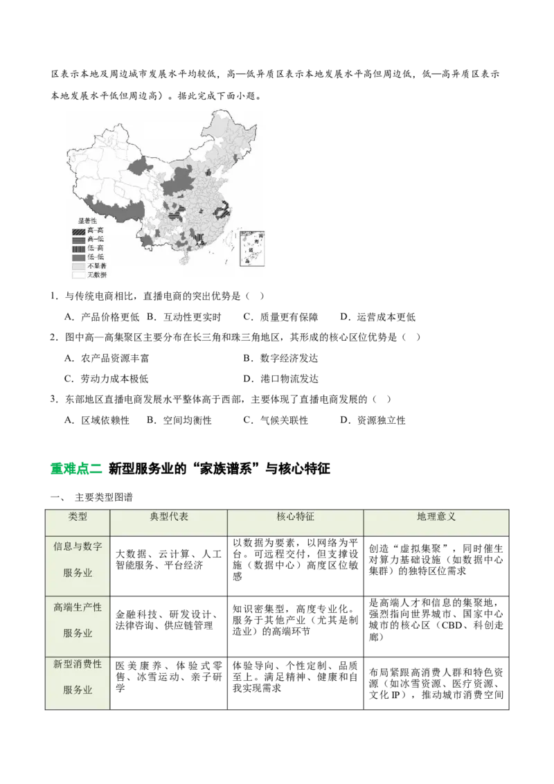 《专题25新型服务业（重难专练）（全国通用浙江专用）（学生版）_地理_2026年-地理高考专项复习_2026年高考地理重难点讲义专练（新高考通用）-G102_2026版》第4页预览