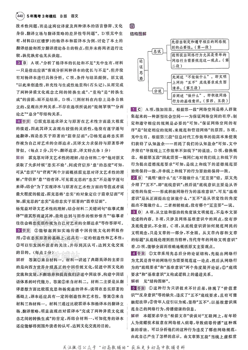 《2025B版5年高考3年模拟高考语文答案册_2025B版53高考总复习学生用书》第7页预览