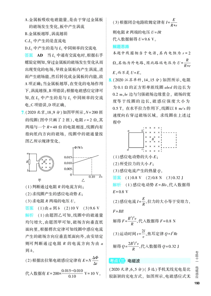 《2_5.PDF教参电子书——分层集训册_2024版教学资源包_2024版.新高考版物理.5·3A版_11_专题十一电磁感应_1_PDF教参电子书》第5页预览