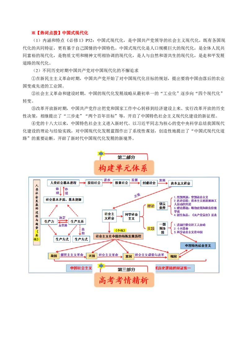 《大单元三道路选择——中国特色社会主义（培优讲义）（全国通用）（教师版）_zheng治_2026年-政治高考二轮复习_2026年高考政治二轮复习高效培优讲义（全国通用）-G447_2026版》第2页预览