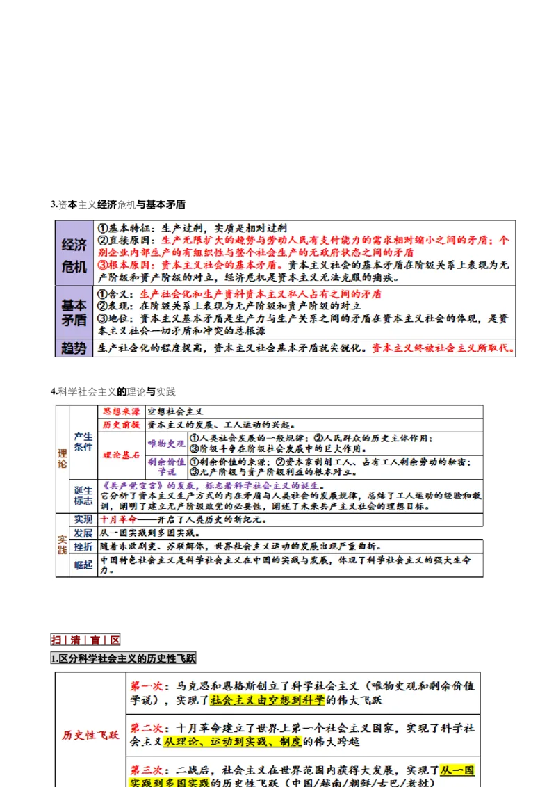 《大单元三道路选择——中国特色社会主义（培优讲义）（全国通用）（教师版）_zheng治_2026年-政治高考二轮复习_2026年高考政治二轮复习高效培优讲义（全国通用）-G447_2026版》第4页预览