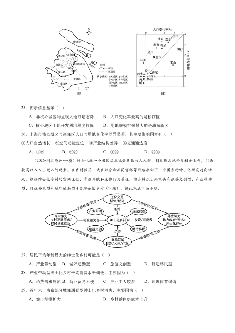 《专题07人口与城市（5大考点）（学生版）(1)_地理_2027年高考地理专项复习_2026年高考地理一模试题分类汇编（新高考通用）-G178_2026版》第7页预览