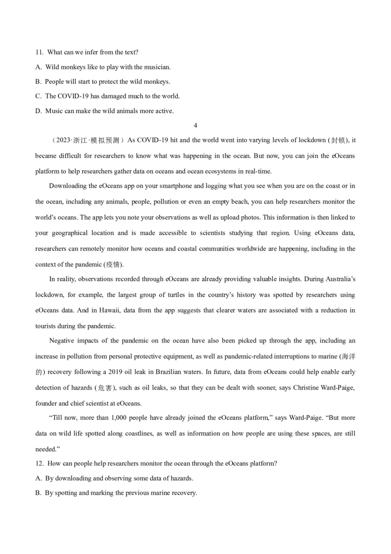 《01阅读理解细节理解题-2024年高考英语一轮复习语篇理解技能梳理+名校模拟试题精练(通用版)_英语(2)_一轮复习_2024年_2024高考英语一轮复习语篇理解技能梳理名校模拟试题精练_资料》第10页预览