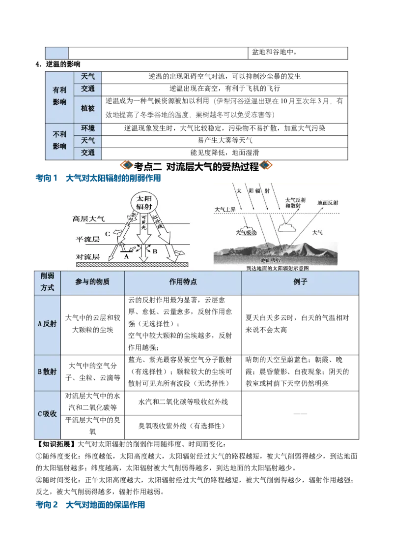 《专题04大气受热过程与大气运动（知识清单）（全国通用）（学生版）_地理_2027年高考地理一轮_2027年高考地理一轮复习知识清单（全国通用）-G56_2027版》第9页预览