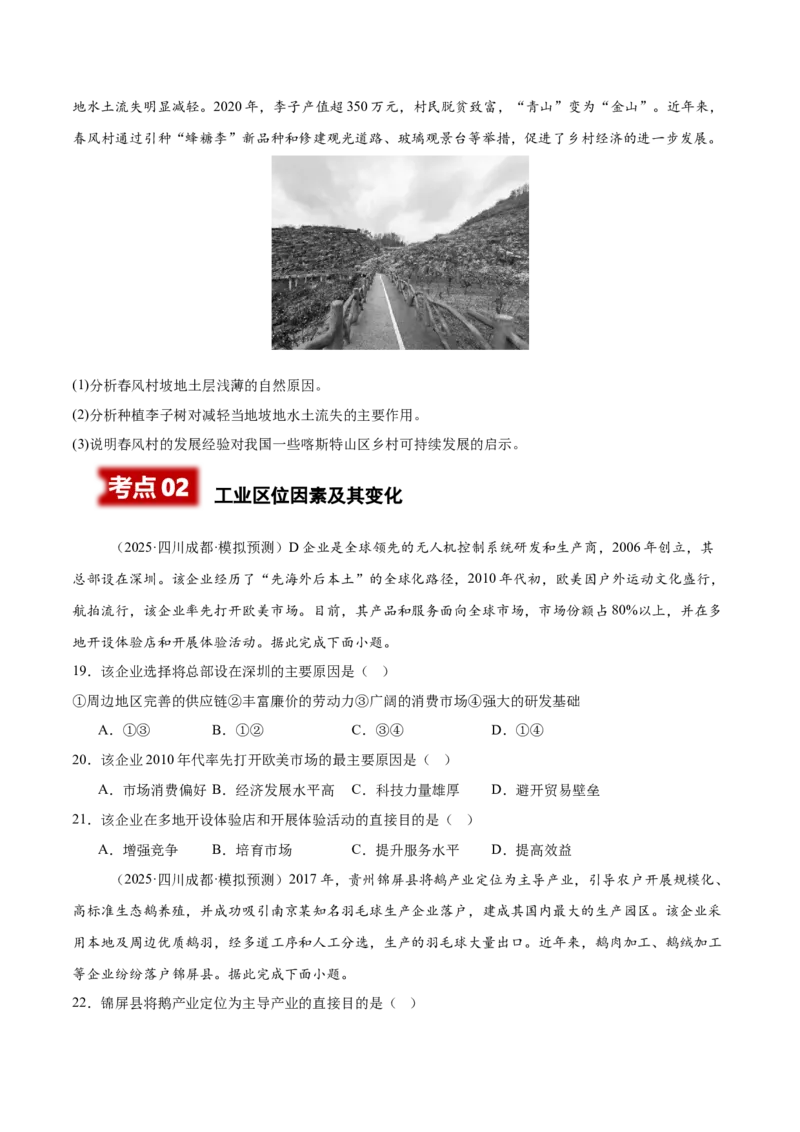 《专题07产业区位选择（四川专用）（学生版）_地理_2026年-地理高考专项复习_2025年高考地理二模试题分类汇编（四川专用）》第7页预览
