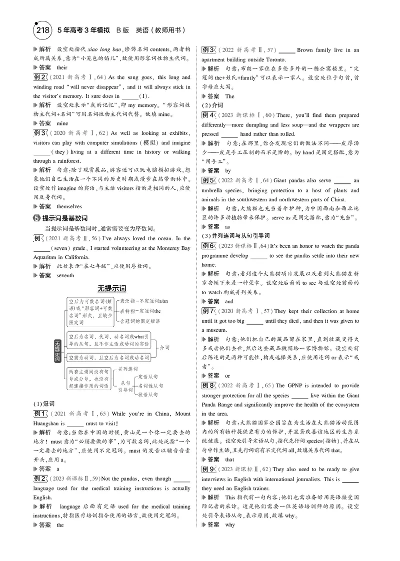《1_题型突破　语法填空_2025版教学资源包_（总复习系列）2025版《5年高考3年模拟》新高考版B版（⭐全科）_2025版.新高考新教材版.高考总复习.英语.5·3B版_语法册（含语法填空）》第4页预览