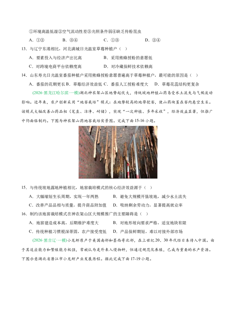 《专题05产业发展与交通运输（4大考点）（学生版）(1)_地理_2027年高考地理专项复习_2026年高考地理一模试题分类汇编（黑吉辽蒙专用）-G238_2026版》第4页预览