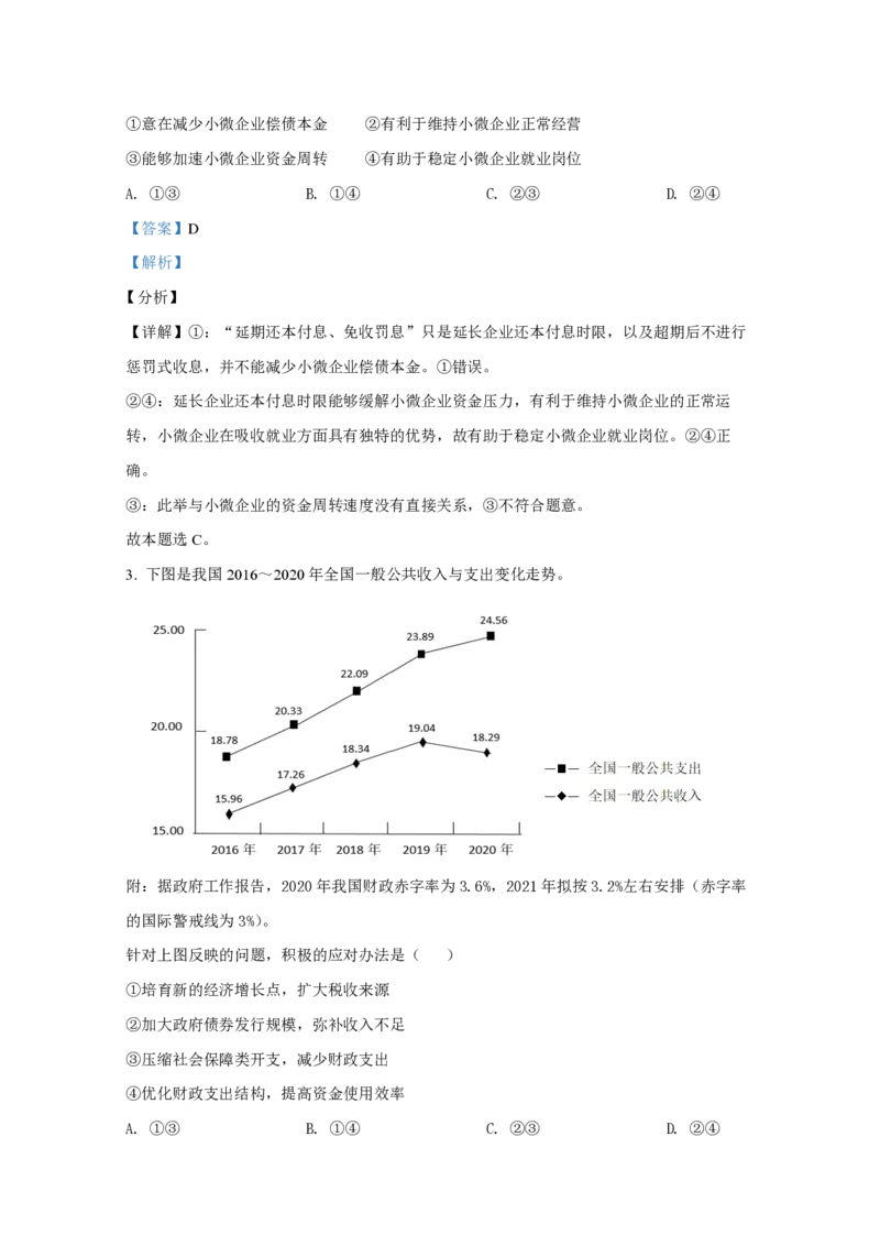 《2021年全国统一高考政治试卷（新课标ⅰ）（含解析版）(1)_zheng治_2027年高考政治专项复习_2008年-2026年政治高考真题-G427_2008-2020年高考_全国卷_全国统一高考政治（新课标ⅰ）08-21_A4word版》第2页预览