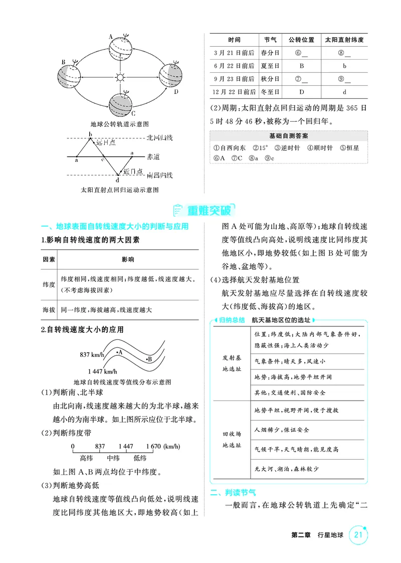 《1_第二章　行星地球_2026版教学资源包_202653高考总复习A版_山东版_2026版.山东版.选考总复习.地理.5·3A版_第二章行星地球_2_精讲册PDF》第8页预览