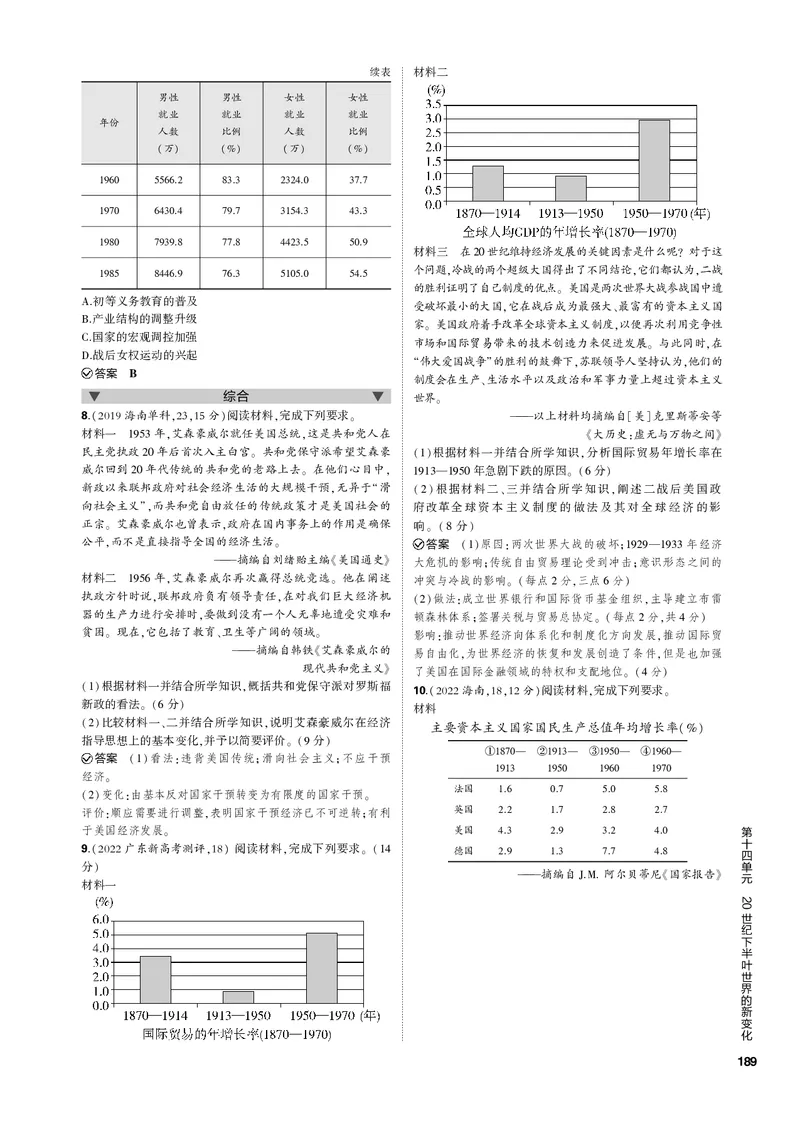 《1_第十四单元20世纪下半叶世界的新变化(PDF版)_2023版教学资源包_2023版新高考新教材版选考总复习历史5·3B版_14_第十四单元20世纪下半叶世界的新变化_1_专题电子书》第6页预览