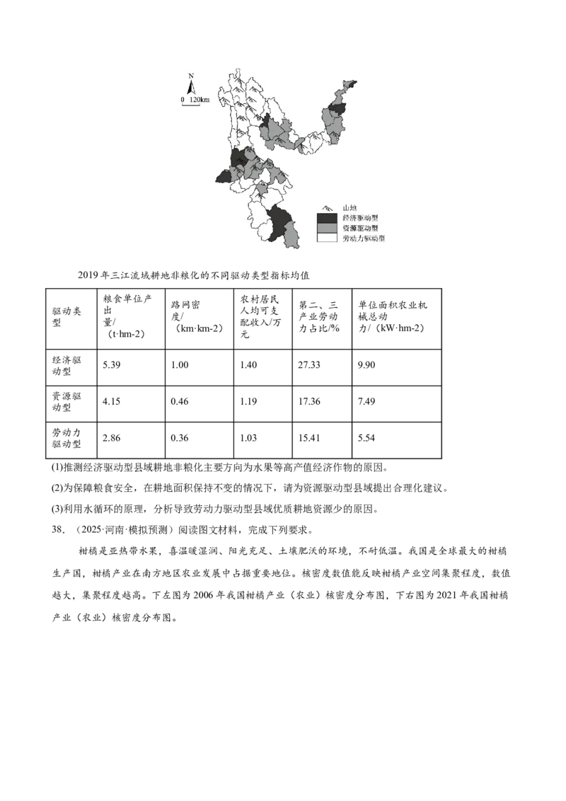 《专题03区域产业活动（学生版）_地理_2026年-地理高考专项复习_2025年高考地理二模试题分类汇编（河南专用）》第9页预览