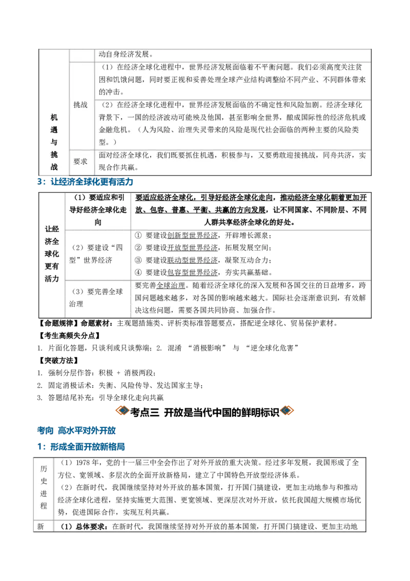 《专题03经济全球化（知识清单）（全国通用）（教师版）_zheng治_2027年高考政治一轮_2027年高考政治一轮复习知识清单（全国通用）-G56_2027版》第6页预览