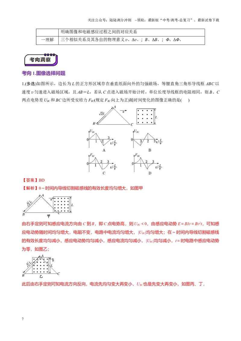 《第54讲电磁感应中的电路及图像问题（讲义）（教师版）_04-物理-高考总复习_一轮复习_2025年_2025年高考物理一轮复习讲义+练习+课件（新教材新高考）_第十二章电磁感应》第7页预览
