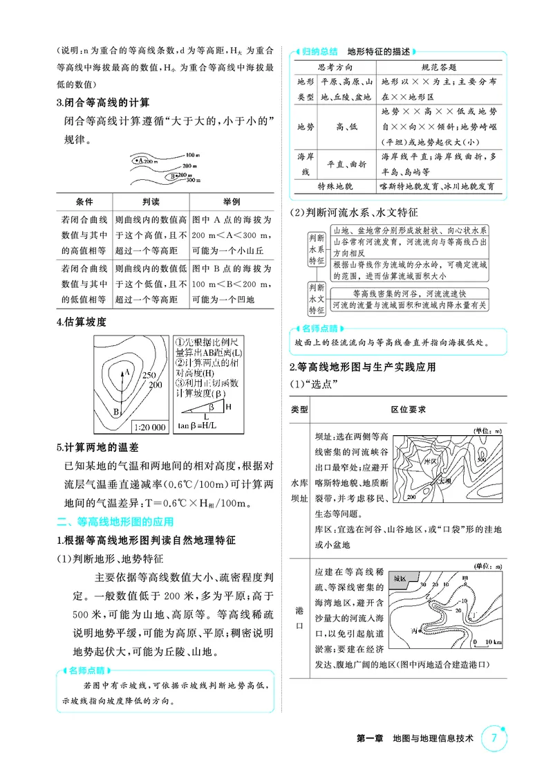 《1_第一章　地图与地理信息技术_2026版教学资源包_202653高考总复习A版_山东版_2026版.山东版.选考总复习.地理.5·3A版_第一章地图与地理信息技术_2_精讲册PDF》第7页预览