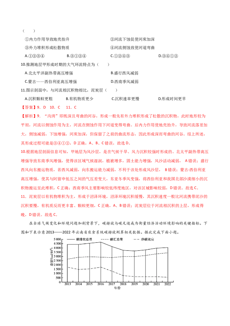 《地理一模提分卷（湖南专用）（全解全析）_地理_2026年-地理高考专项复习_2026年高考第一二三次模拟考试地理-G181_高考地理第一次模拟卷23套_2026版_地理一模提分卷（湖南专用）》第6页预览