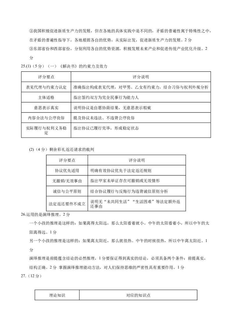 《政治一模提分卷02（浙江专用）（参考答案）_zheng治_2026年-政治高考专项复习_2026年高考第一二三次模拟考试政治-G181_高考政治第一次模拟卷23套_2026版_政治一模提分卷02（浙江专用）》第2页预览