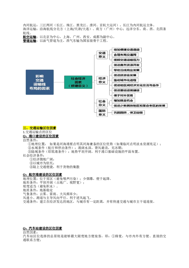 《2027届高考地理一轮复习知识梳理——中国交通运输业_地理_2027年高考地理一轮_32027届高考地理一轮复习知识梳理（区域地理中国地理）》第3页预览