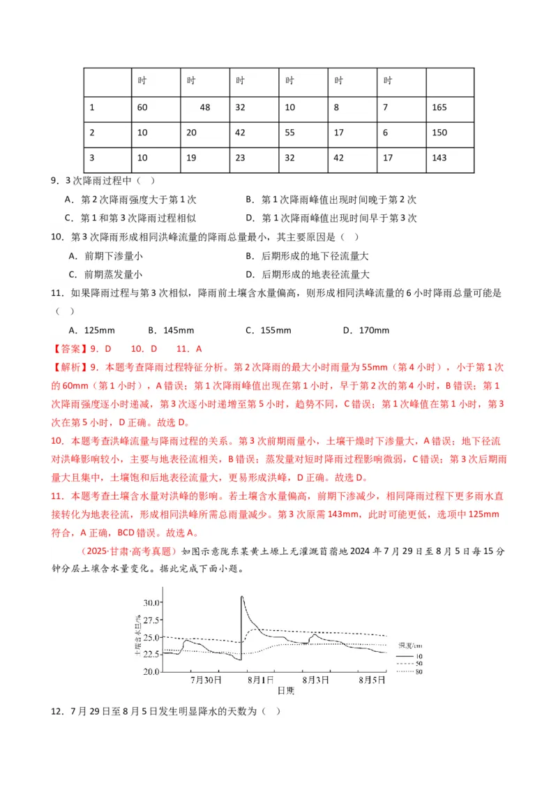 《专题06自然环境的整体性与差异性（全国通用）（教师版）_地理_2026年-地理高考专项复习_十年（2016-2025）高考地理真题分类汇编（全国通用）-G15》第5页预览