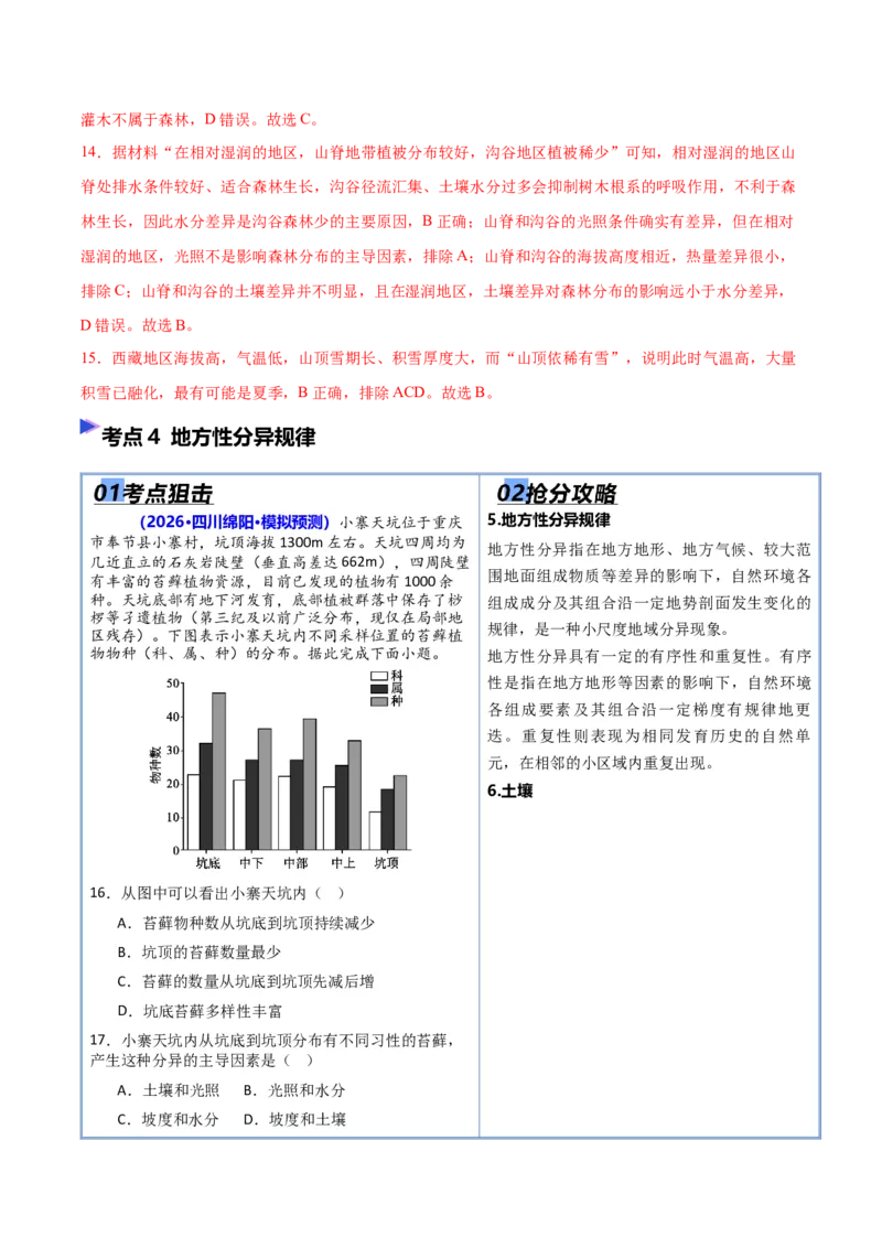 《专题05自然环境整体性和差异性（抢分专练）（解析版）_地理_2026年-地理高考专项复习_2026年高考地理终极冲刺讲练测（黑吉辽蒙专用）-G466_2026版》第9页预览