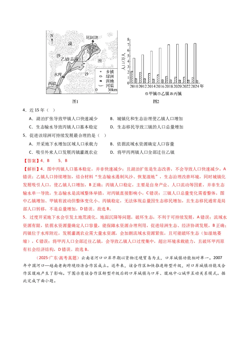 《专题14区域与区域发展（全国通用）（教师版）_地理_2026年-地理高考专项复习_十年（2016-2025）高考地理真题分类汇编（全国通用）-G15》第8页预览